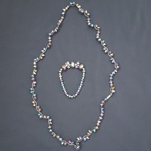 Multi Colored Necklace and Bracelet Set